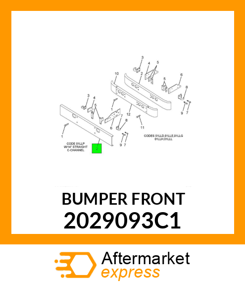 BUMPER FRONT 2029093C1