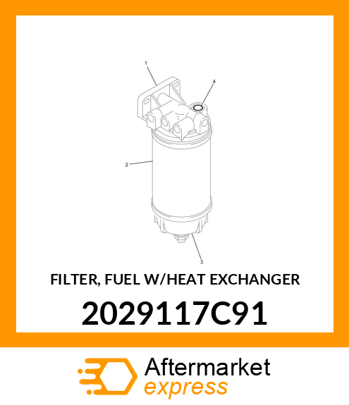 FILTER, FUEL W/HEAT EXCHANGER 2029117C91