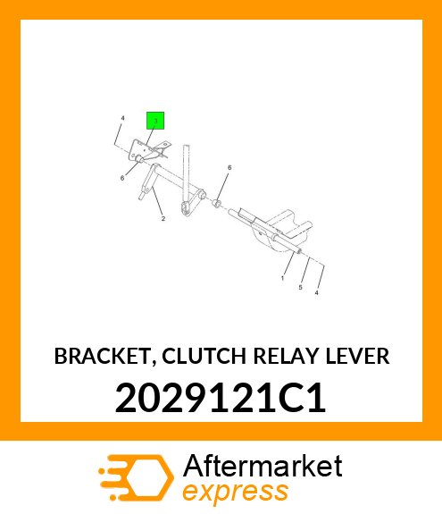 BRACKET, CLUTCH RELAY LEVER 2029121C1