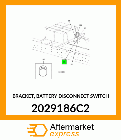 BRACKET, BATTERY DISCONNECT SWITCH 2029186C2