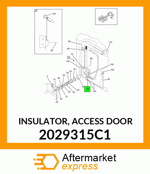 INSULATOR, ACCESS DOOR 2029315C1