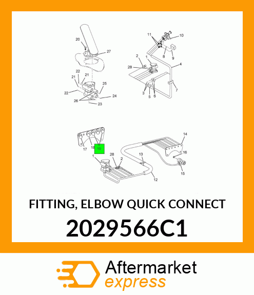 FITTING, ELBOW QUICK CONNECT 2029566C1