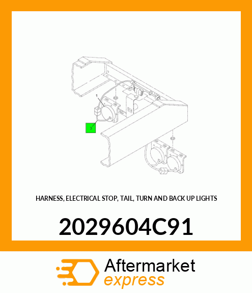 HARNESS, ELECTRICAL STOP, TAIL, TURN AND BACK UP LIGHTS 2029604C91