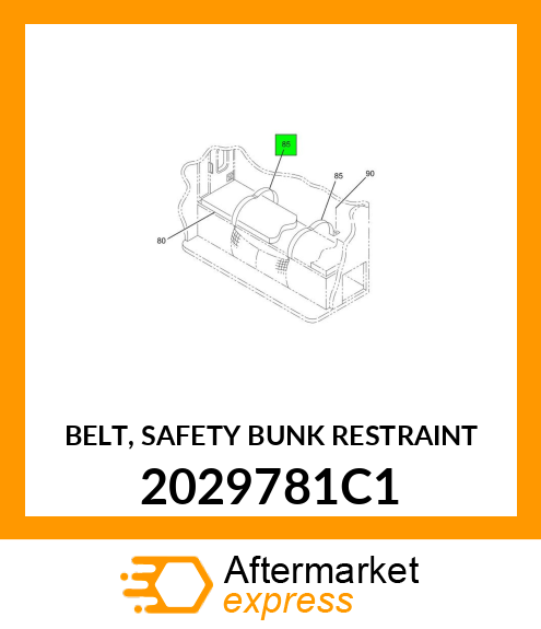 BELT, SAFETY BUNK RESTRAINT 2029781C1