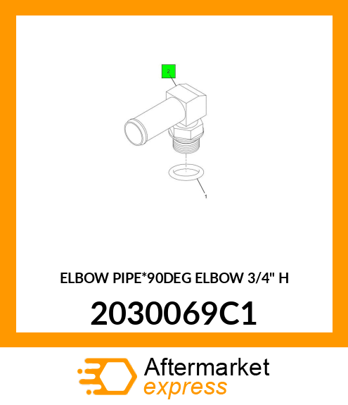 ELBOW PIPE*90DEG ELBOW 3/4" H 2030069C1