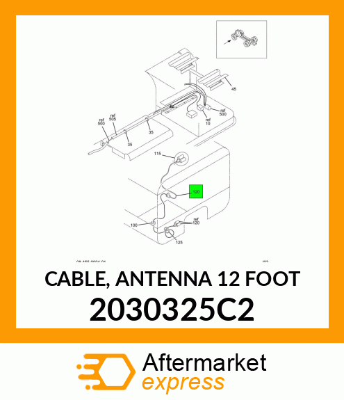 CABLE, ANTENNA 12 FOOT 2030325C2