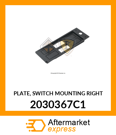 PLATE, SWITCH MOUNTING RIGHT 2030367C1