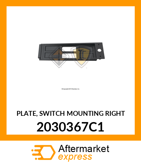 PLATE, SWITCH MOUNTING RIGHT 2030367C1