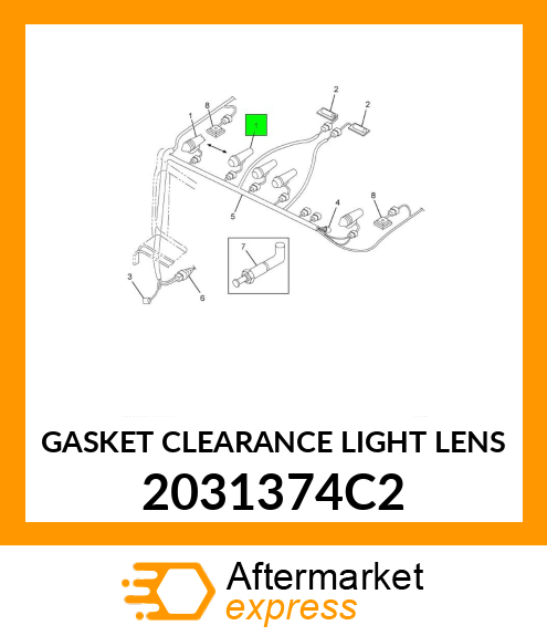 GASKET CLEARANCE LIGHT LENS 2031374C2