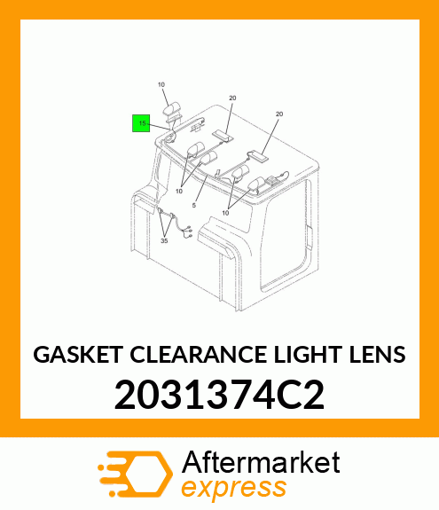 GASKET CLEARANCE LIGHT LENS 2031374C2