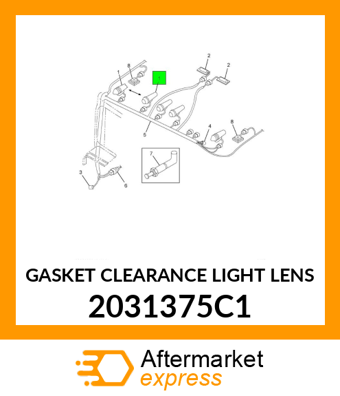 GASKET CLEARANCE LIGHT LENS 2031375C1