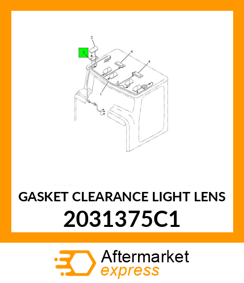 GASKET CLEARANCE LIGHT LENS 2031375C1