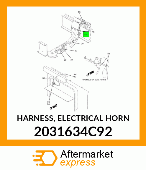 HARNESS, ELECTRICAL HORN 2031634C92