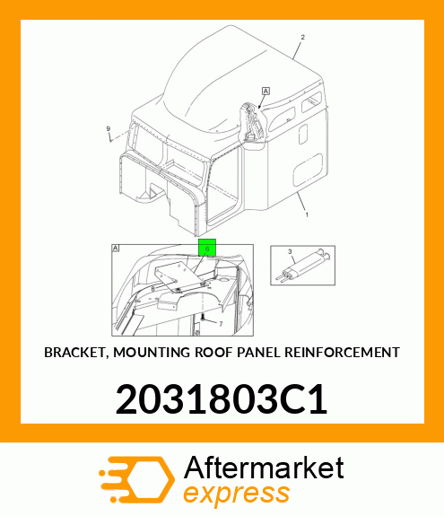 BRACKET, MOUNTING ROOF PANEL REINFORCEMENT 2031803C1