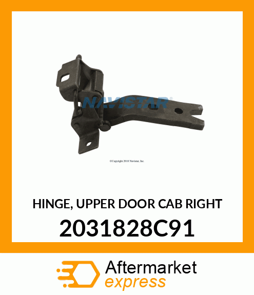 HINGE, UPPER DOOR CAB RIGHT 2031828C91