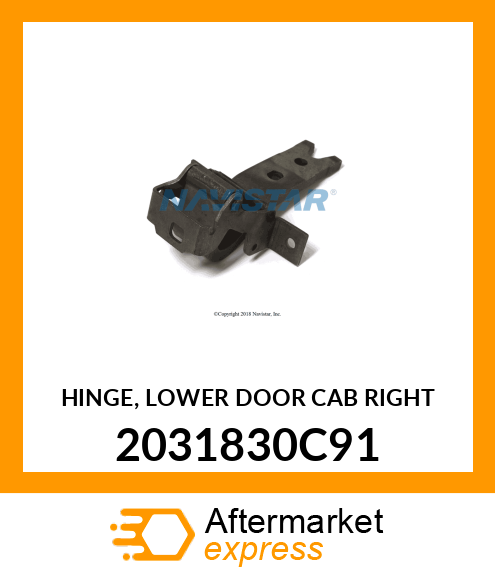 HINGE, LOWER DOOR CAB RIGHT 2031830C91