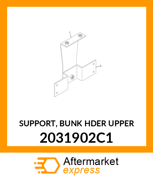 SUPPORT, BUNK HDER UPPER 2031902C1