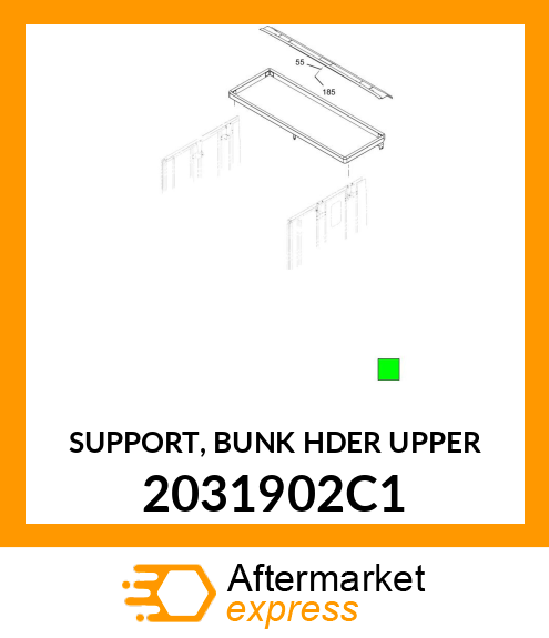 SUPPORT, BUNK HDER UPPER 2031902C1