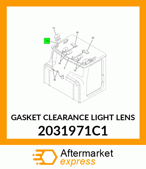 GASKET CLEARANCE LIGHT LENS 2031971C1