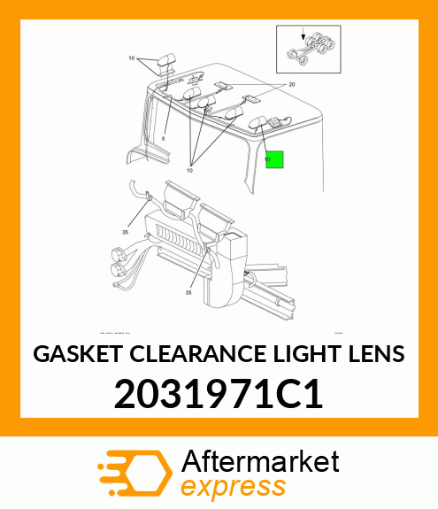 GASKET CLEARANCE LIGHT LENS 2031971C1