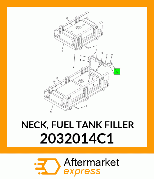 NECK, FUEL TANK FILLER 2032014C1