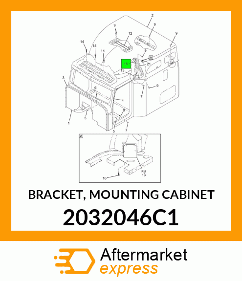 BRACKET, MOUNTING CABINET 2032046C1