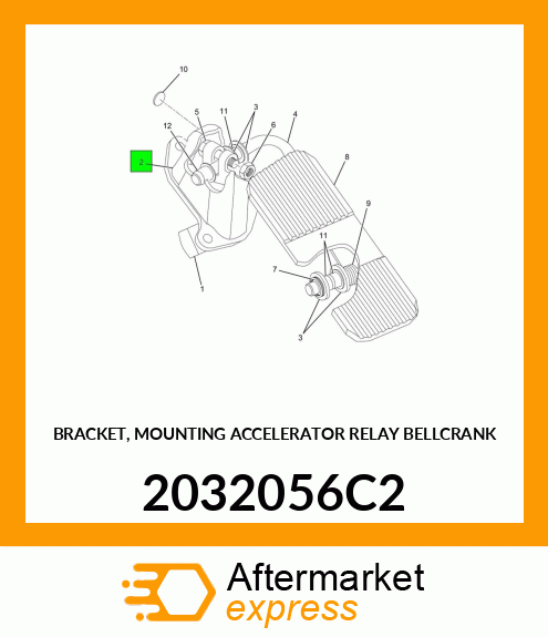 BRACKET, MOUNTING ACCELERATOR RELAY BELLCRANK 2032056C2