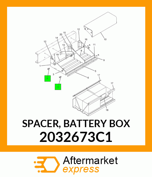 SPACER, BATTERY BOX 2032673C1