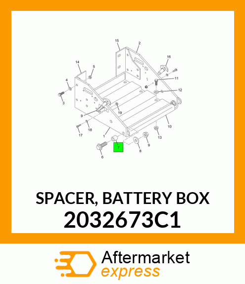 SPACER, BATTERY BOX 2032673C1