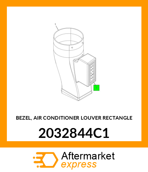 BEZEL, AIR CONDITIONER LOUVER RECTANGLE 2032844C1