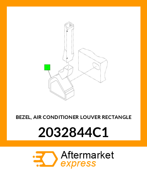 BEZEL, AIR CONDITIONER LOUVER RECTANGLE 2032844C1