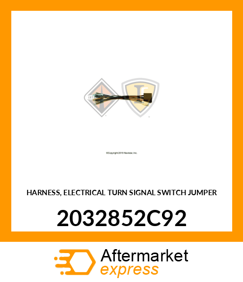 HARNESS, ELECTRICAL TURN SIGNAL SWITCH JUMPER 2032852C92