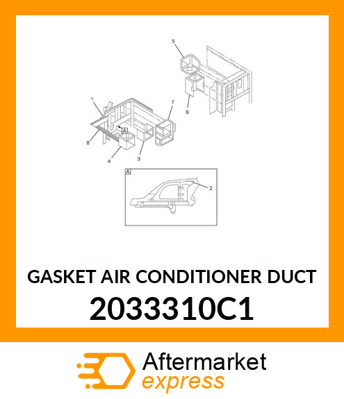 GASKET AIR CONDITIONER DUCT 2033310C1