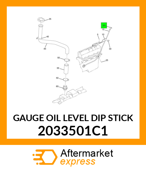 GAUGE OIL LEVEL DIP STICK 2033501C1