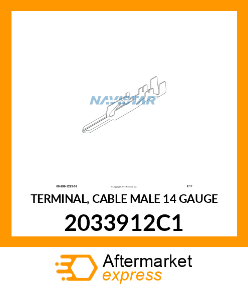 TERMINAL, CABLE MALE 14 GAUGE 2033912C1