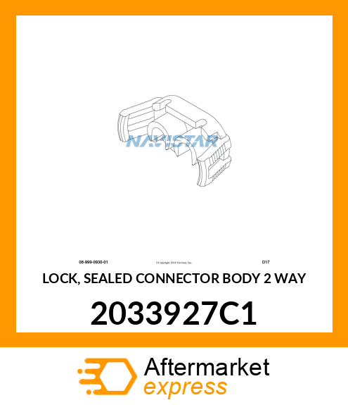 LOCK, SEALED CONNECTOR BODY 2 WAY 2033927C1