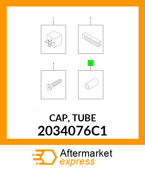 CAP, TUBE 2034076C1