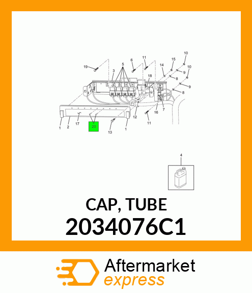 CAP, TUBE 2034076C1