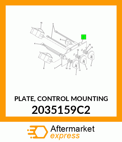 PLATE, CONTROL MOUNTING 2035159C2