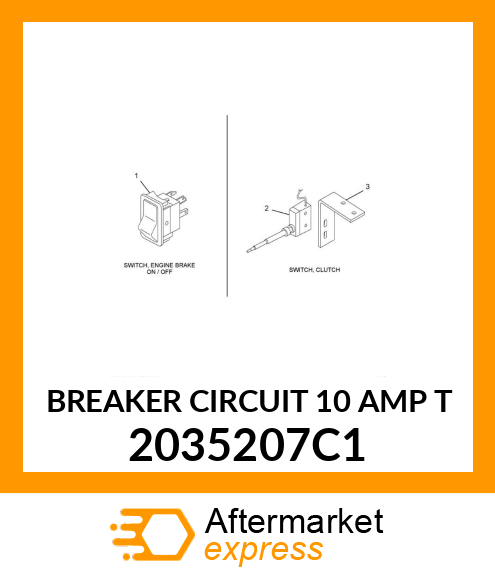 BREAKER CIRCUIT 10 AMP T 2035207C1