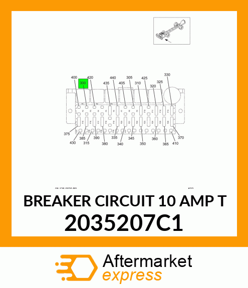 BREAKER CIRCUIT 10 AMP T 2035207C1