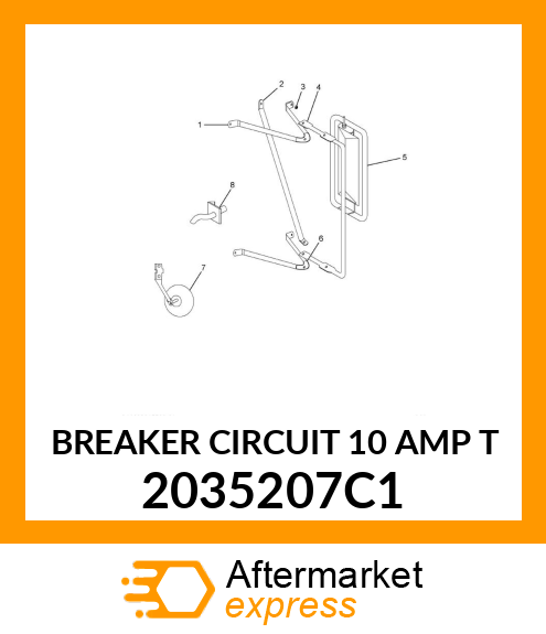 BREAKER CIRCUIT 10 AMP T 2035207C1