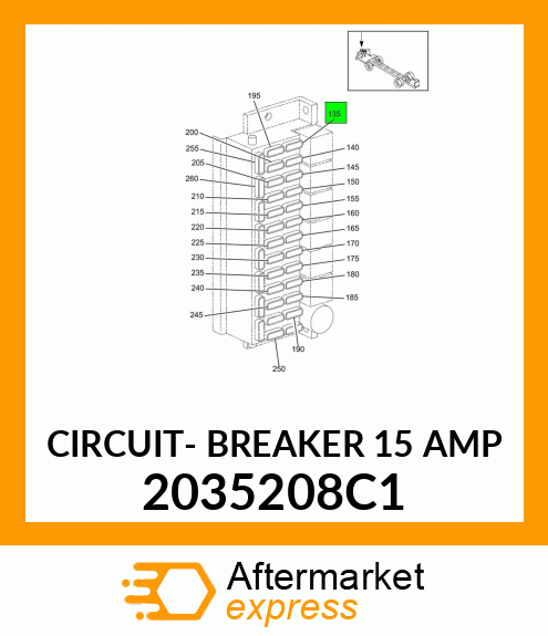 CIRCUIT- BREAKER 15 AMP 2035208C1