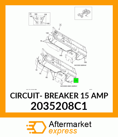 CIRCUIT- BREAKER 15 AMP 2035208C1