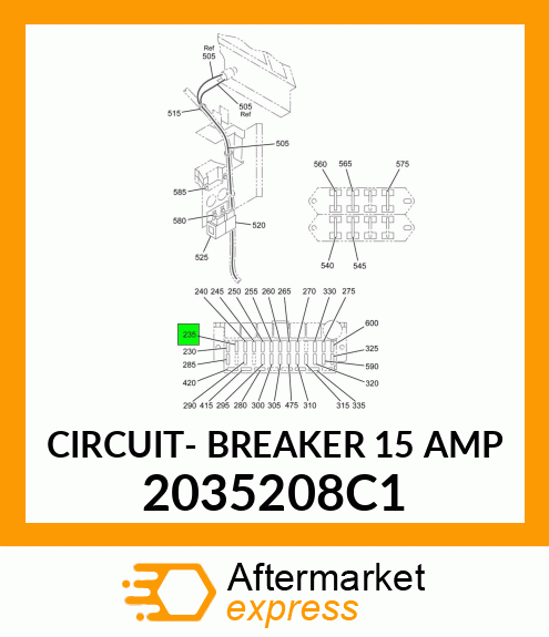 CIRCUIT- BREAKER 15 AMP 2035208C1