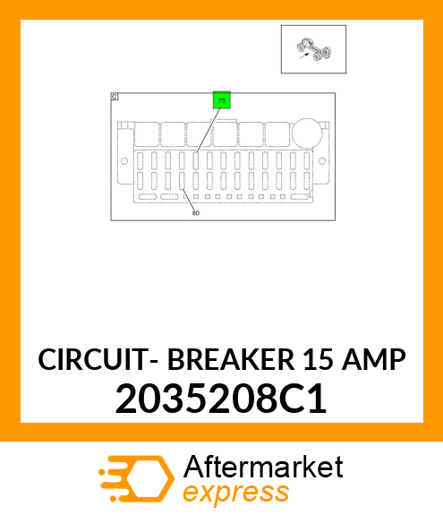 CIRCUIT- BREAKER 15 AMP 2035208C1