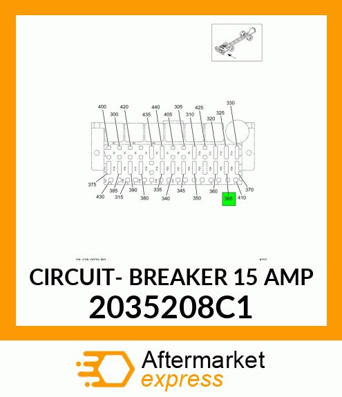 CIRCUIT- BREAKER 15 AMP 2035208C1