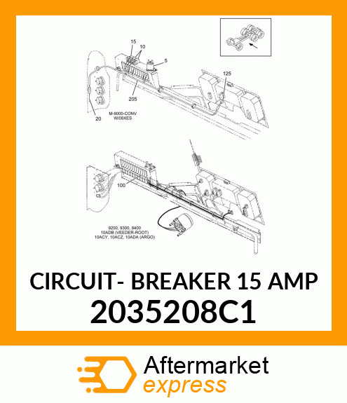 CIRCUIT- BREAKER 15 AMP 2035208C1