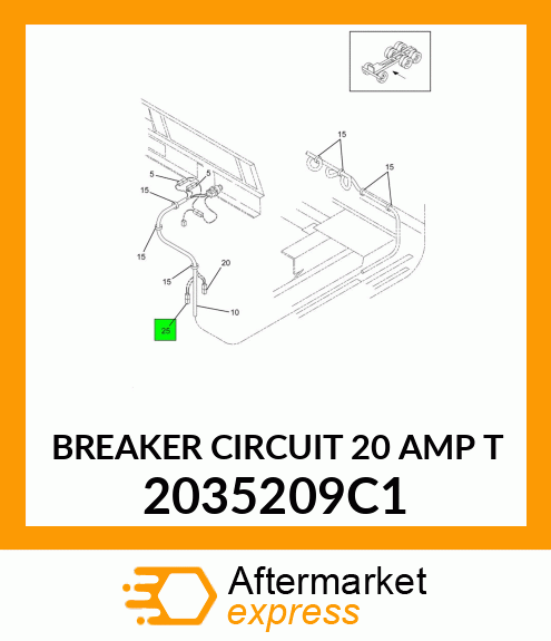 BREAKER CIRCUIT 20 AMP T 2035209C1