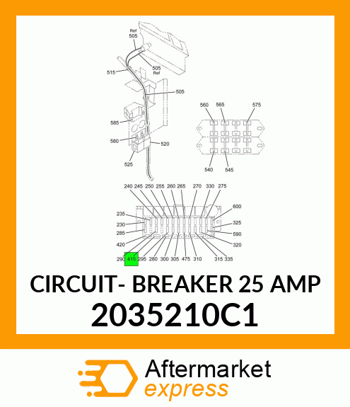 CIRCUIT- BREAKER 25 AMP 2035210C1